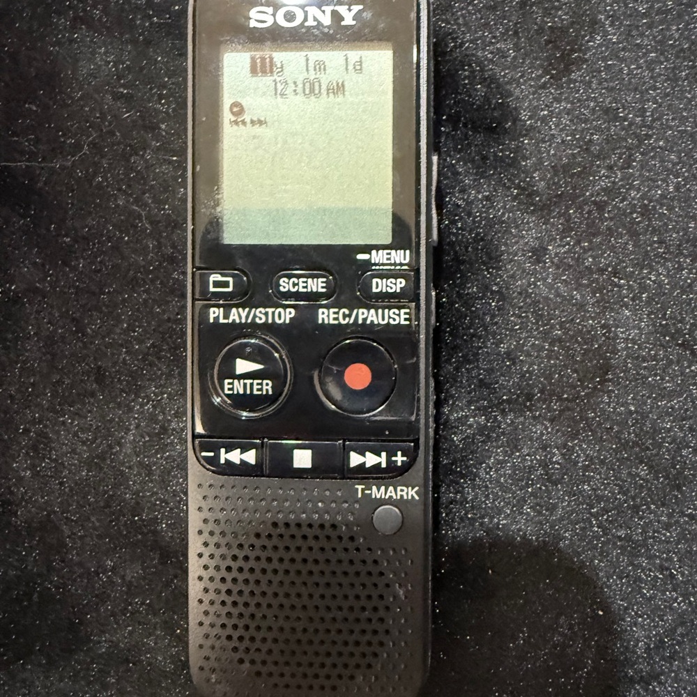Sony Black and Gray Digital Voice Recorder